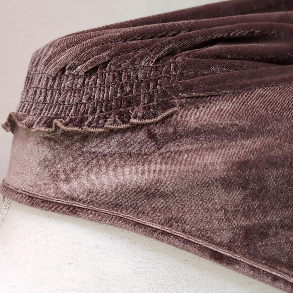 Chocolate Velvet Blouse